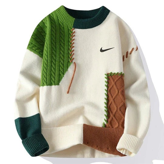 Maglione casual patchwork