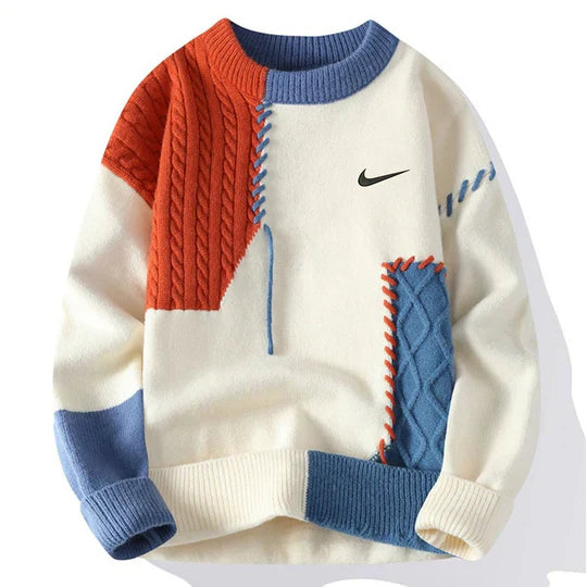 Maglione casual patchwork