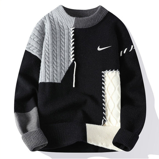 Maglione casual patchwork